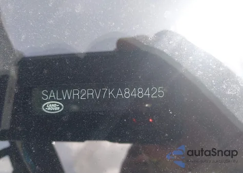 2019 Land Rover Range Rover Sport Hse из США, поврежденный, VIN SALWR2RV7KA848425